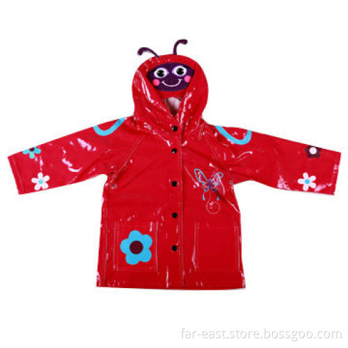 Girl's rainwear, made of PU, polyester fabric & single jersey liningNew